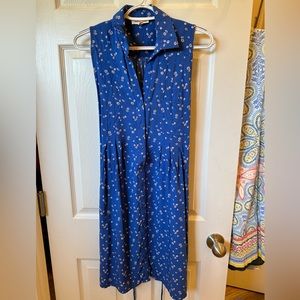 Small beachlunchlounge Blue Daisy Dress
